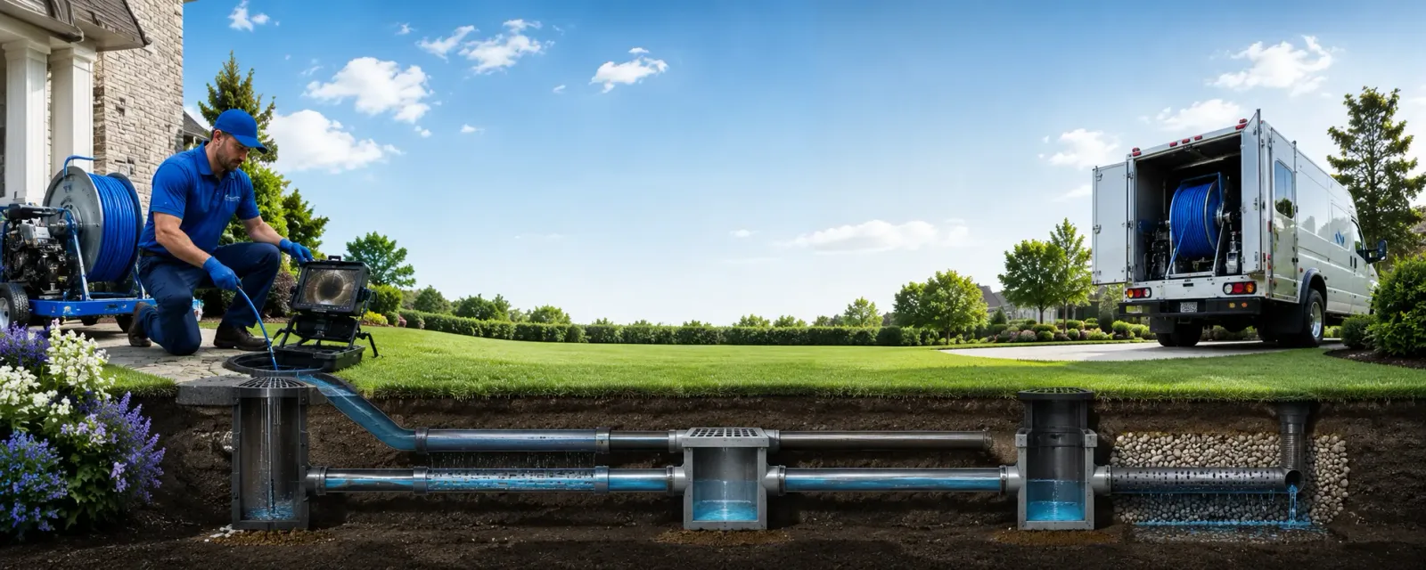 Outdoor drain cleaning information for North Babylon, NY